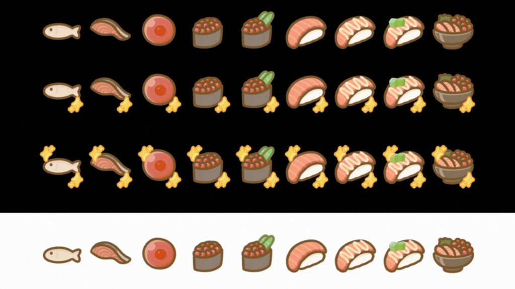 【1点もの】[サーモン9種] Twitch/YouTube/Discordで使えるバッジ！フレア付き！