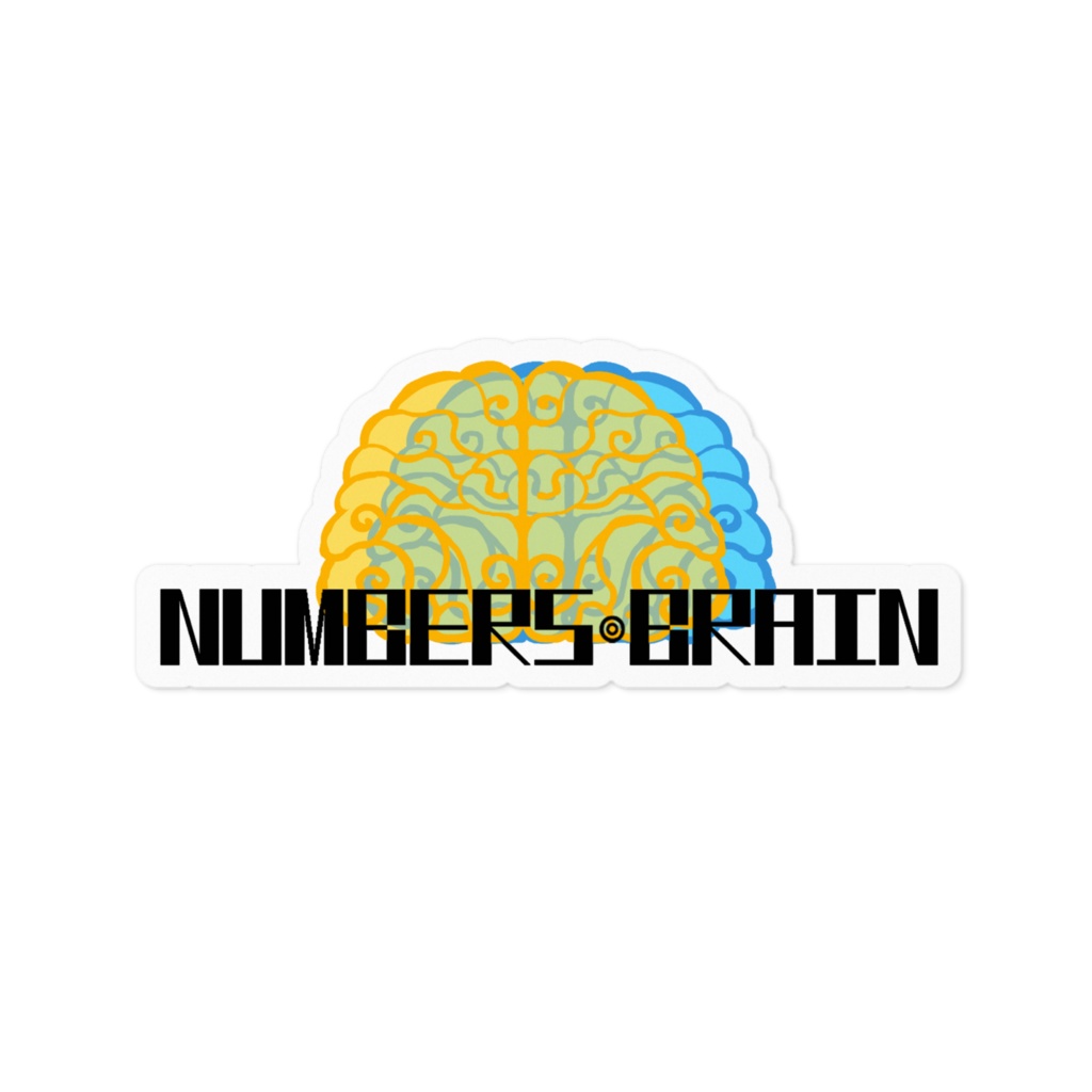 NUMBERS・BRAINステッカー