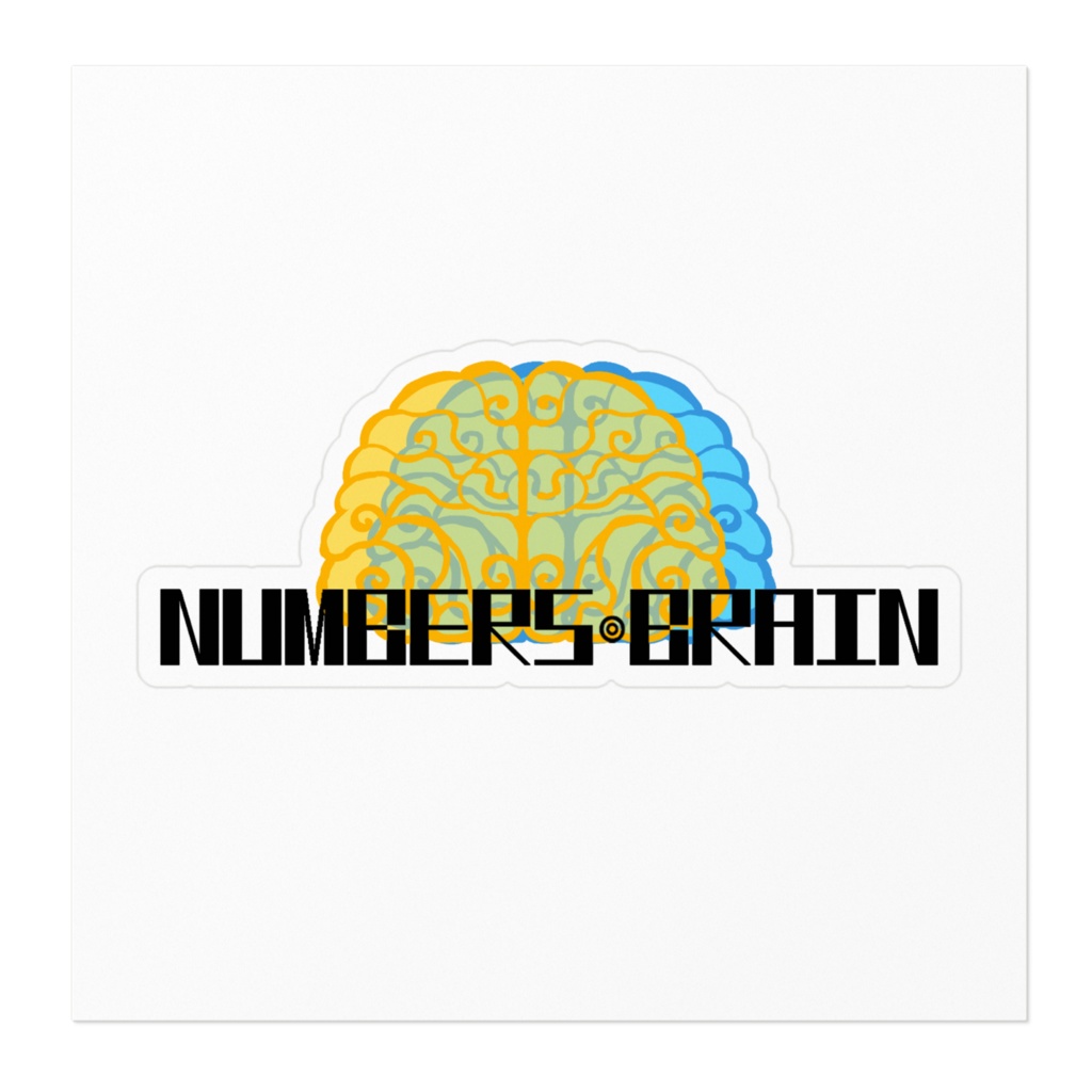 NUMBERS・BRAINステッカー