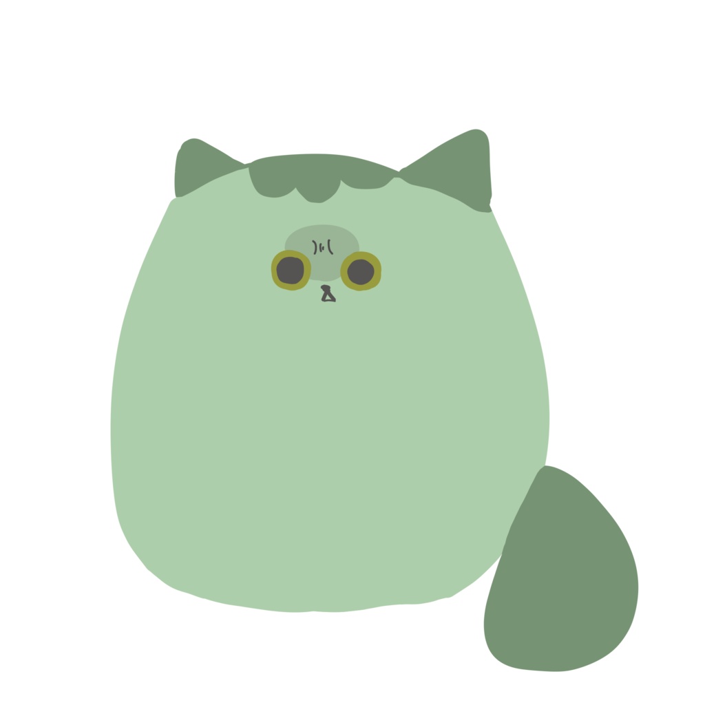 とろん(猫のすがた/オリジン) スマホステッカー