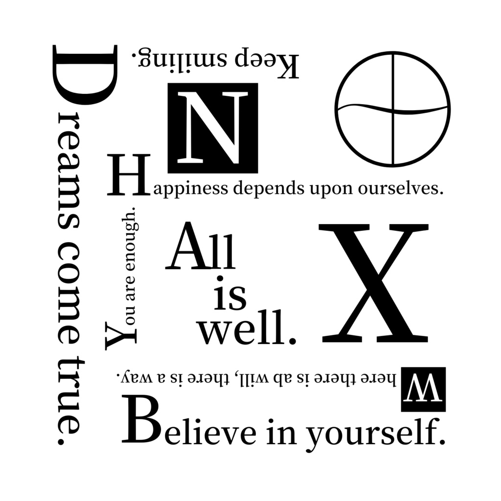 nanana 英字 ロングTシャツ