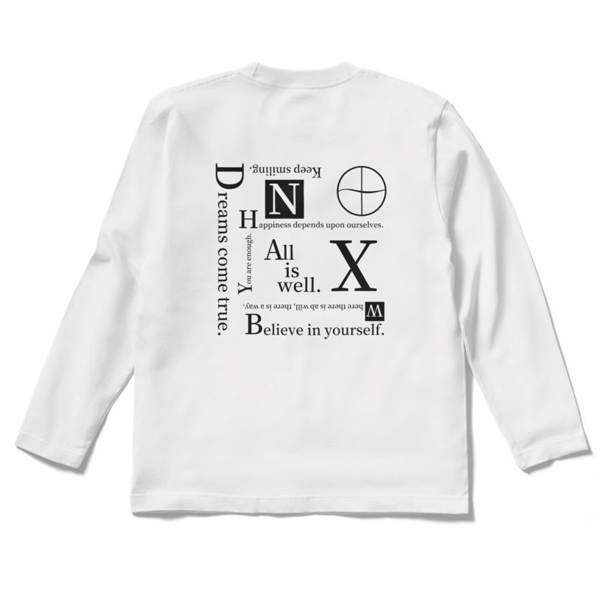 nanana 英字 ロングTシャツ