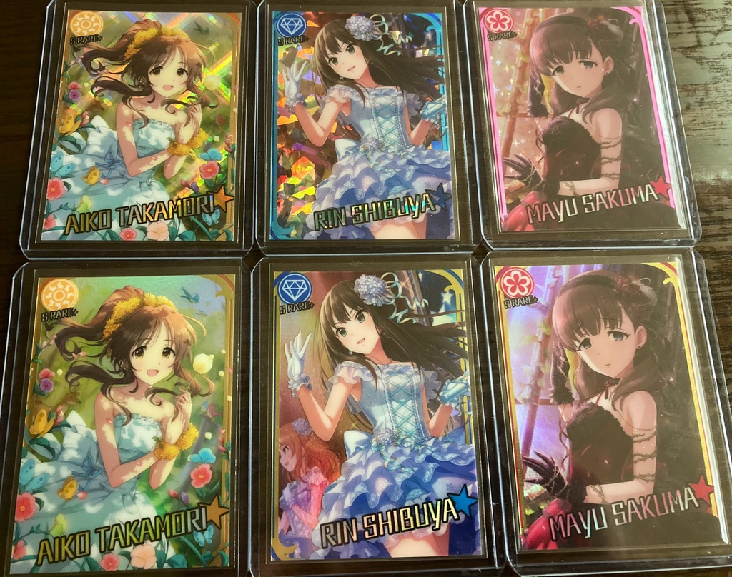 シンデレラガールズ Srカード風キラカード 渋谷凛 佐久間まゆ 高森藍子 Card Shop Eymin Booth