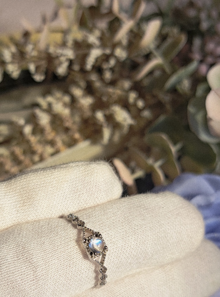 【一点物】ブルームーンストーン リング