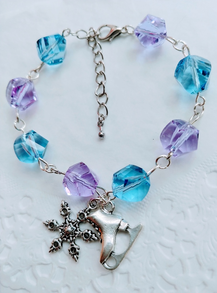 ☆氷と雪の結晶ブレスレット☆