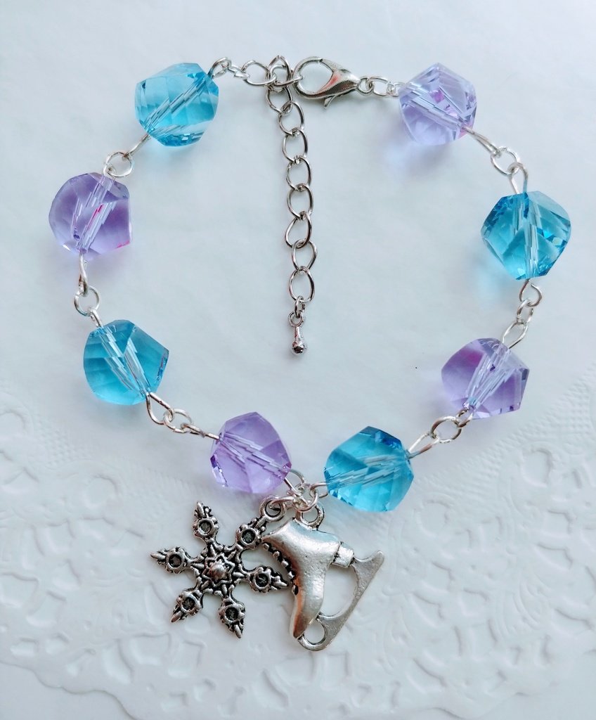 ☆氷と雪の結晶ブレスレット☆