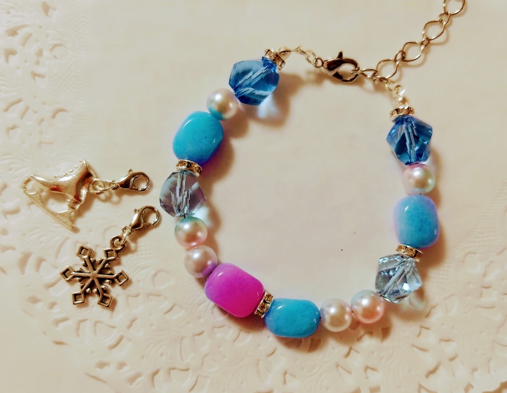 ☆キャンディカラージェイドブレスレット☆はなそば☆