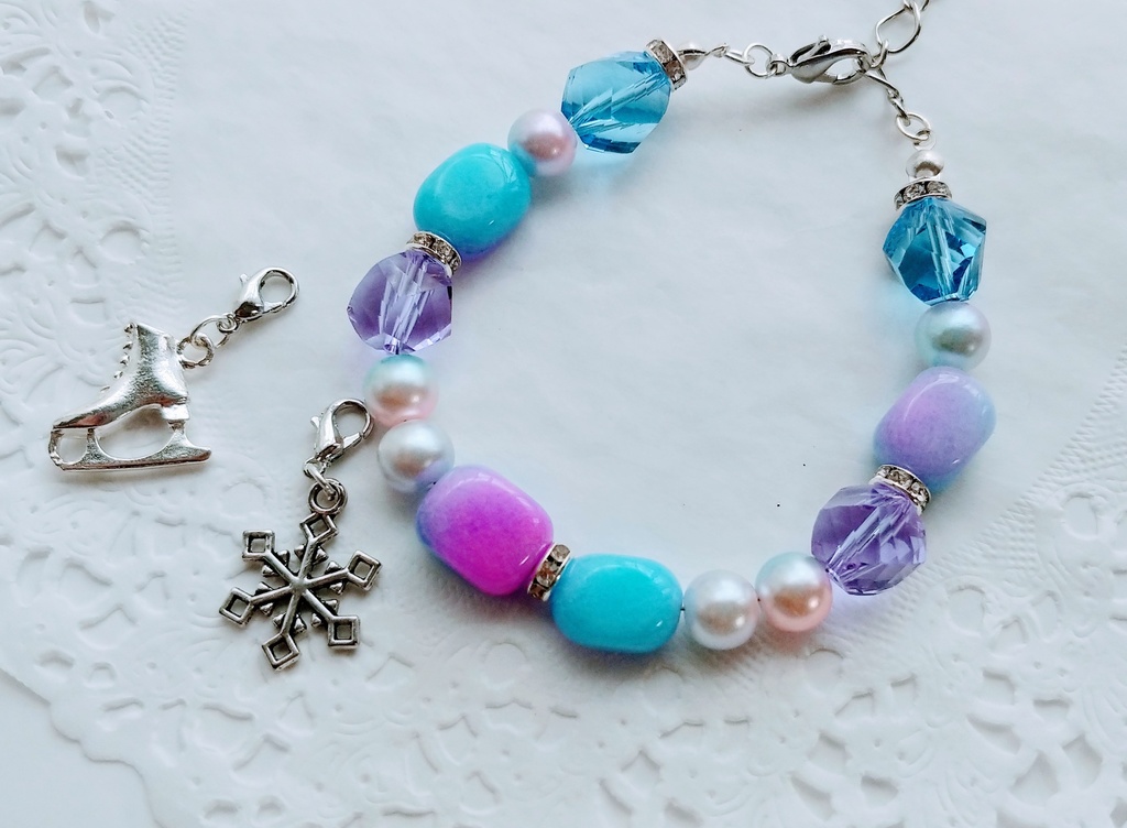 ☆キャンディカラージェイドブレスレット☆はなそば☆