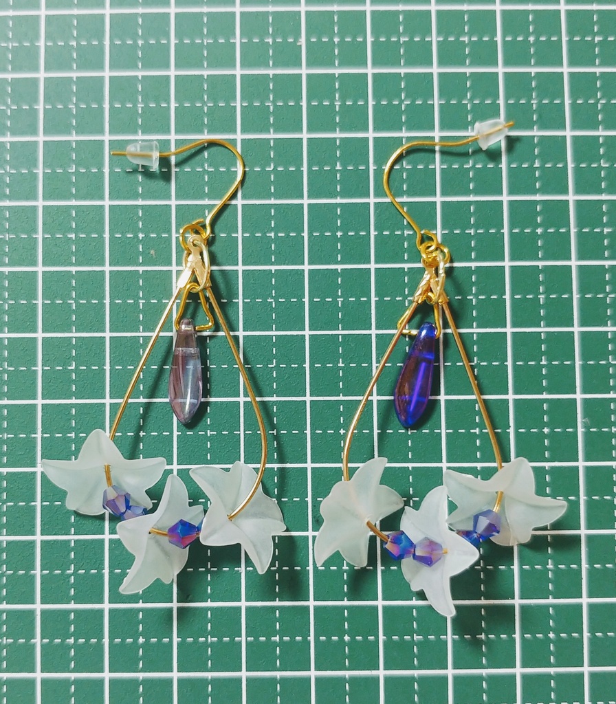 ☆青紫の花フリルドレス☆