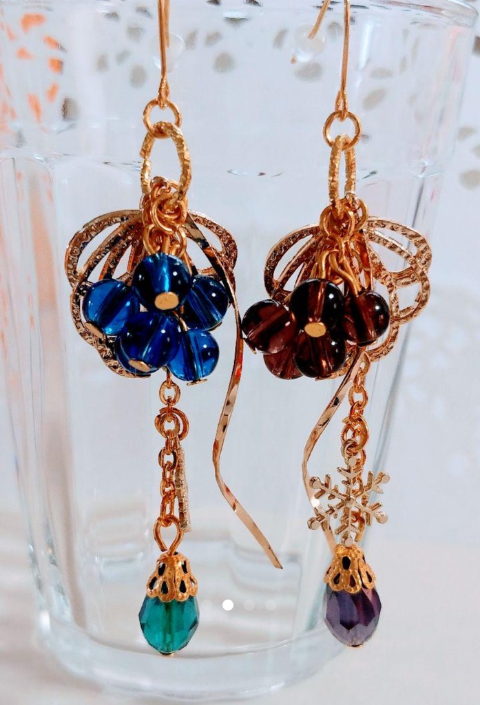 ☆青と紫ブドウのドロップ☆