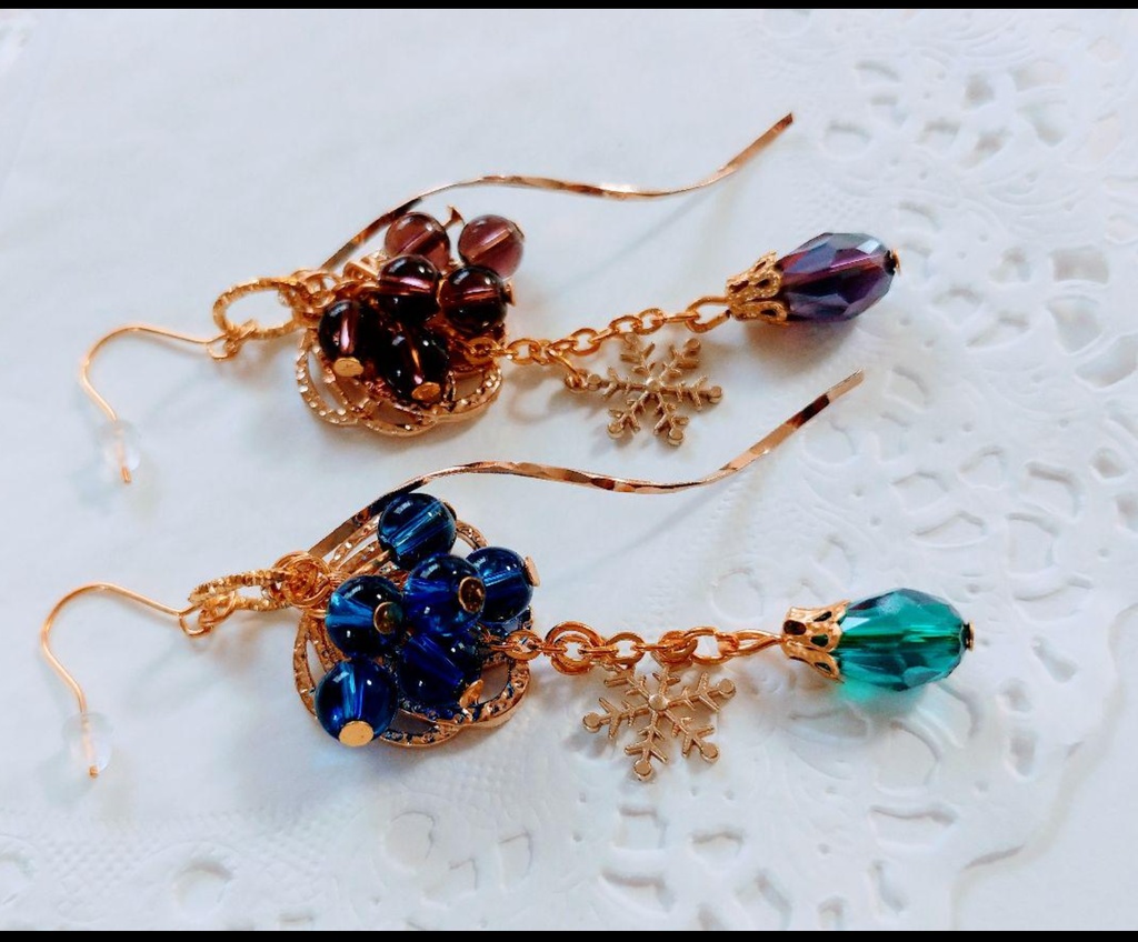 ☆青と紫ブドウのドロップ☆