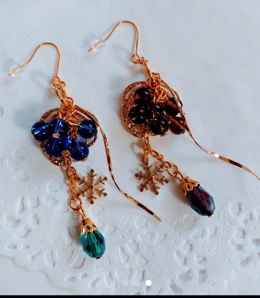 ☆青と紫ブドウのドロップ☆