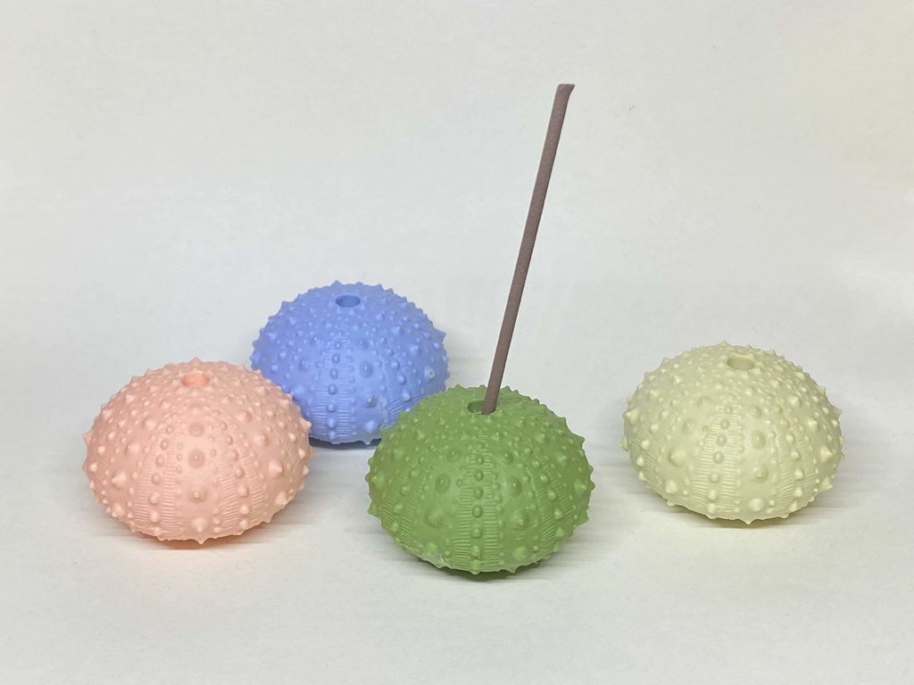 ウニ殻お香たてマスコット