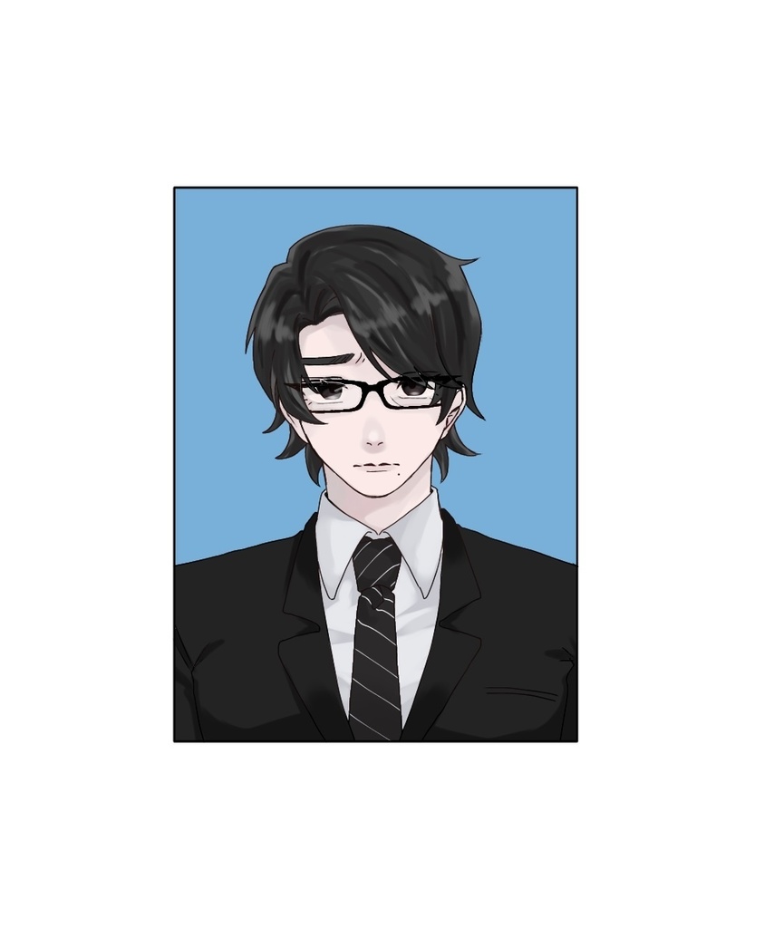 【匿名配送専用】榊原理人証明写真風ステッカー