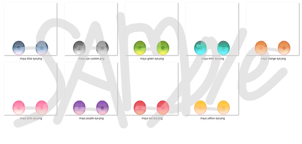 Maya-舞夜- Simple EYE Texture