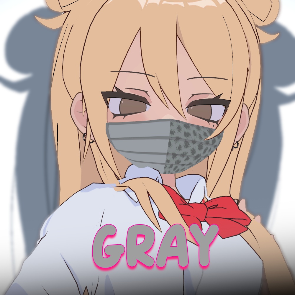 【 VRChat 】凪夜 瑠璃 / Nagiya Ruri用 SIMPLE MASK