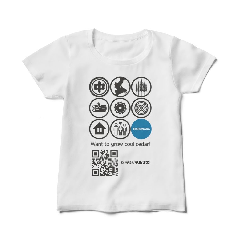 マルナカTシャツ1号機レディース「青」