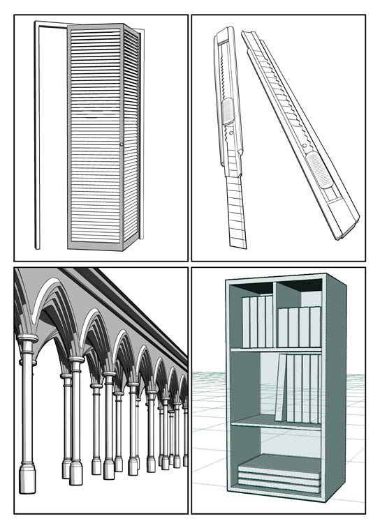 コミスタ素材集(3D素材)