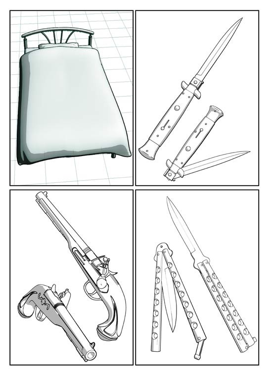 コミスタ素材集(3D素材)
