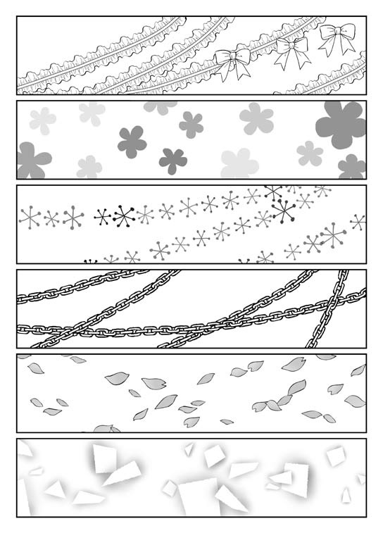 コミスタ素材集(トーン・ブラシ)