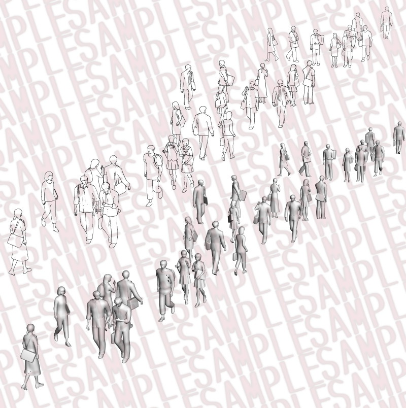 3Dモブ人形(春夏)