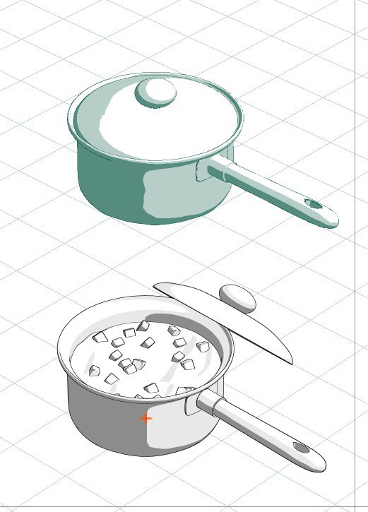 【3D素材】鍋・フライパンセット