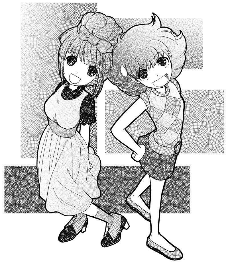 手描きカケアミトーンセット