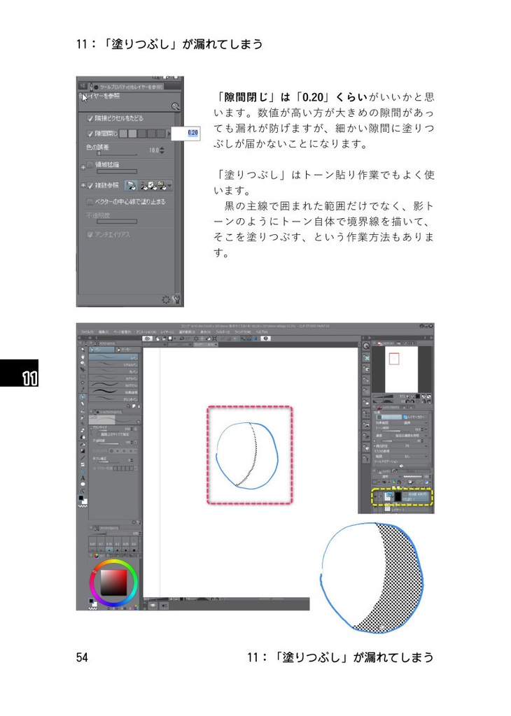 クリスタのつまづきやすいそこんとこ