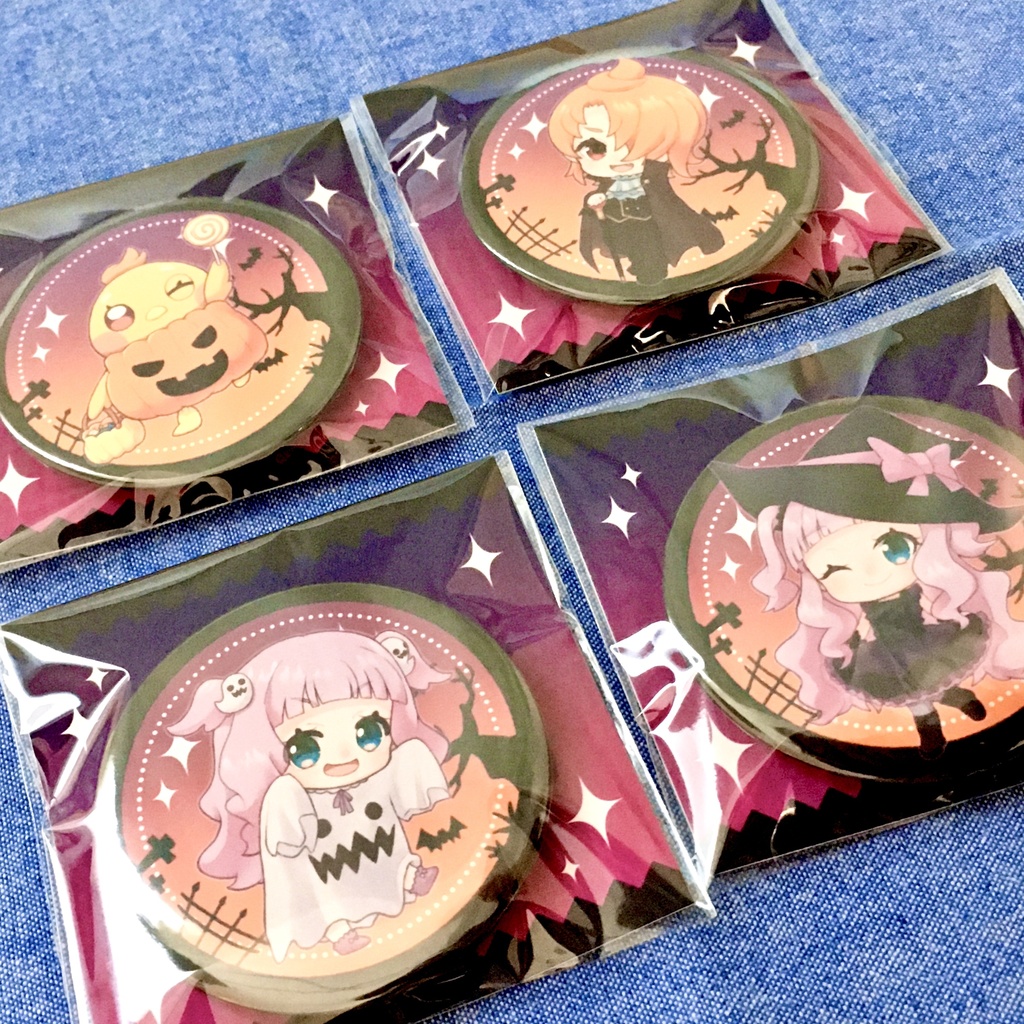 ハロウィン缶バッジ