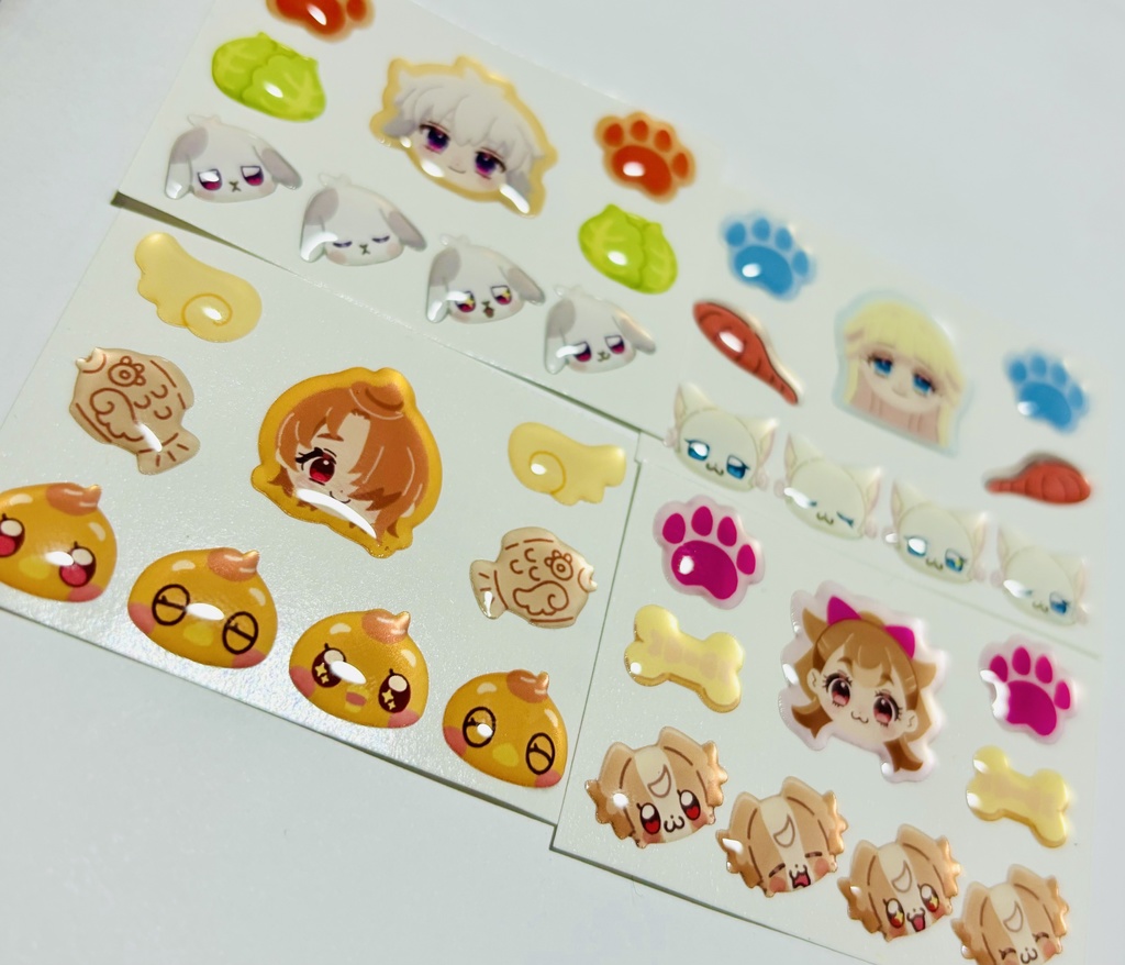 ぷっくりシールセット