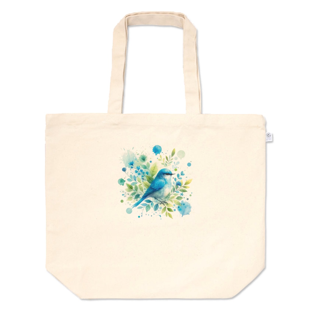 " The Blue Bird of Happiness (1) " Tote bag L, M, S size　　( 「 幸せの青い鳥（1）」 トートバッグ L、M、Sサイズ　)