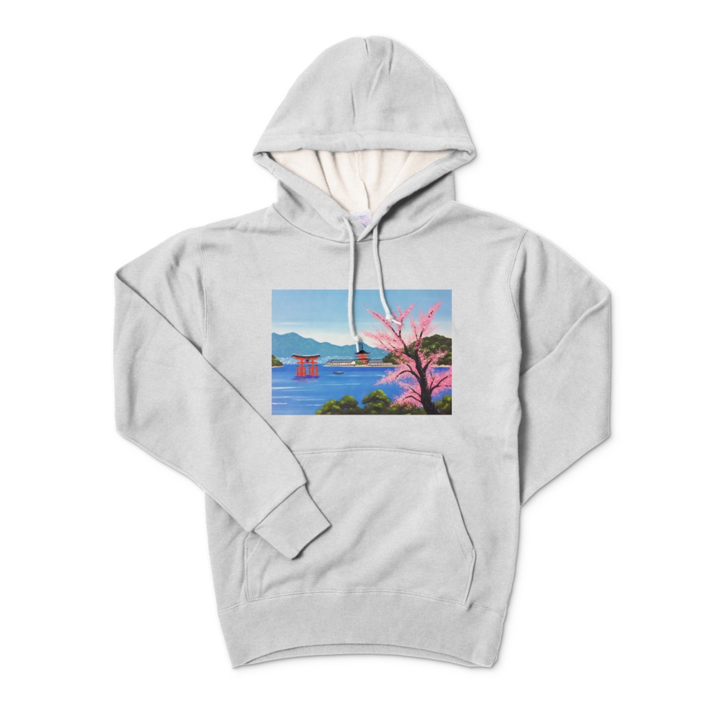 " Scenery of Itsukushima (Miyajima, Japan) (1) " Sweatshirt Hoodie / S, M, L, XL sizes 　　( 「 嚴島の風景 （1）」(いつくしま、宮島)　 スウェットパーカー　／　S、M、L、XLサイズ )