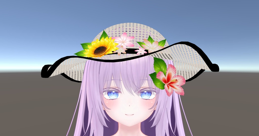 Summer Straw Flower Hat