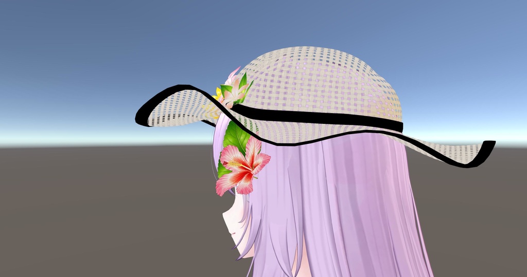 Summer Straw Flower Hat