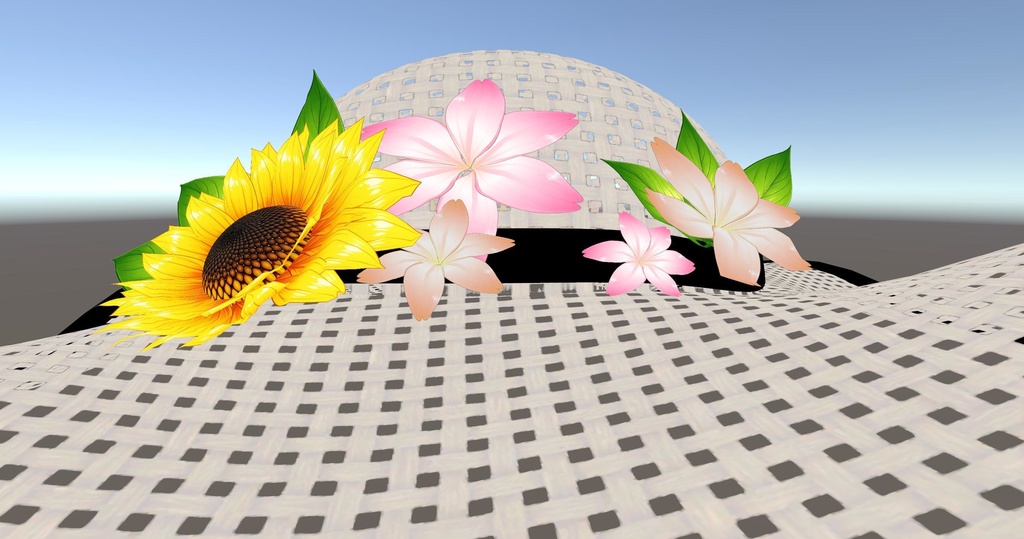 Summer Straw Flower Hat