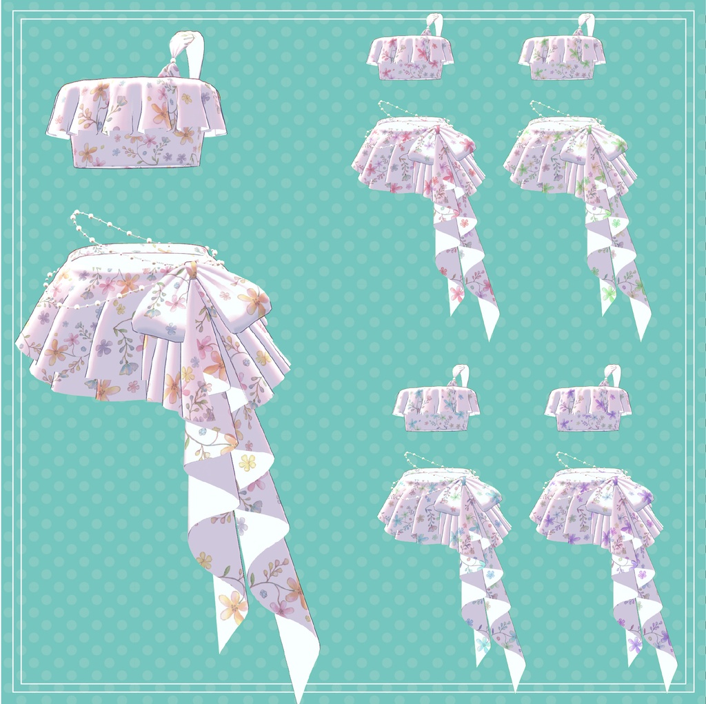 🐱ねむねむBeach☆Pearl 🐱清楚系ゆるふわ水着/真央/りりか/