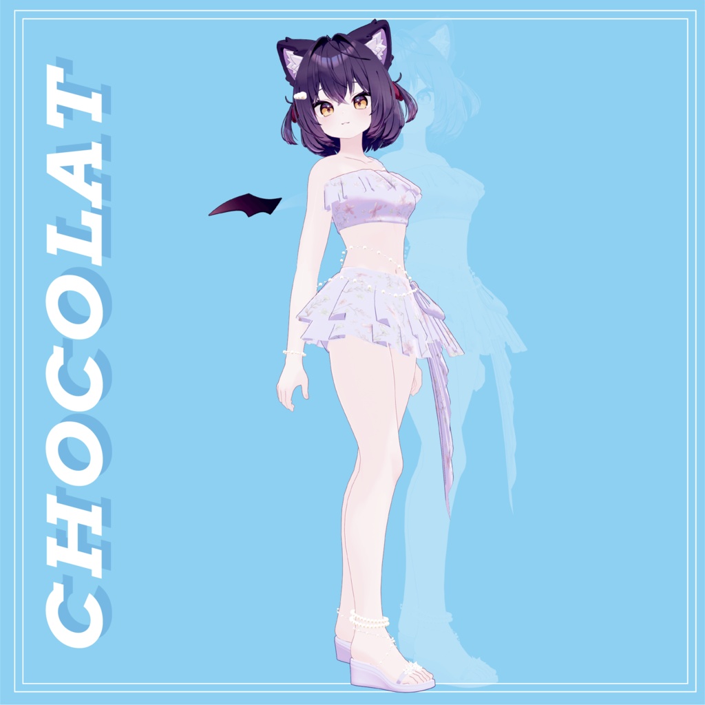🐱ねむねむBeach☆Pearl 🐱清楚系ゆるふわ水着/ショコラ/シフォン/ライム/Chocolat/Lime/Chiffon