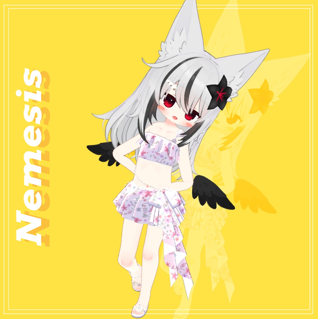 🐱ねむねむBeach☆Pearl🐱清楚系ゆるふわ水着/エルシオン/ネメシス/