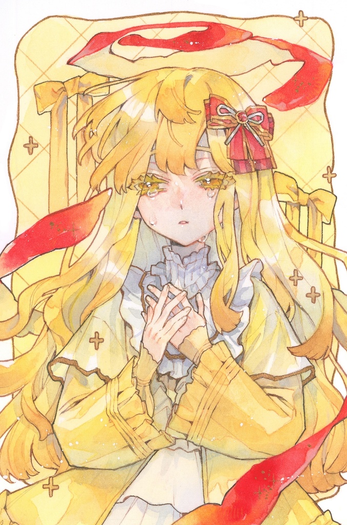 イラスト原画　林檎