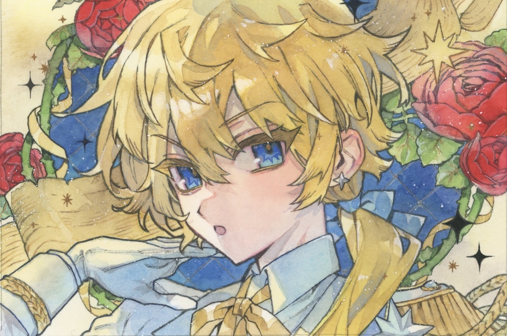 イラスト原画C　アートペーパーフレーム付