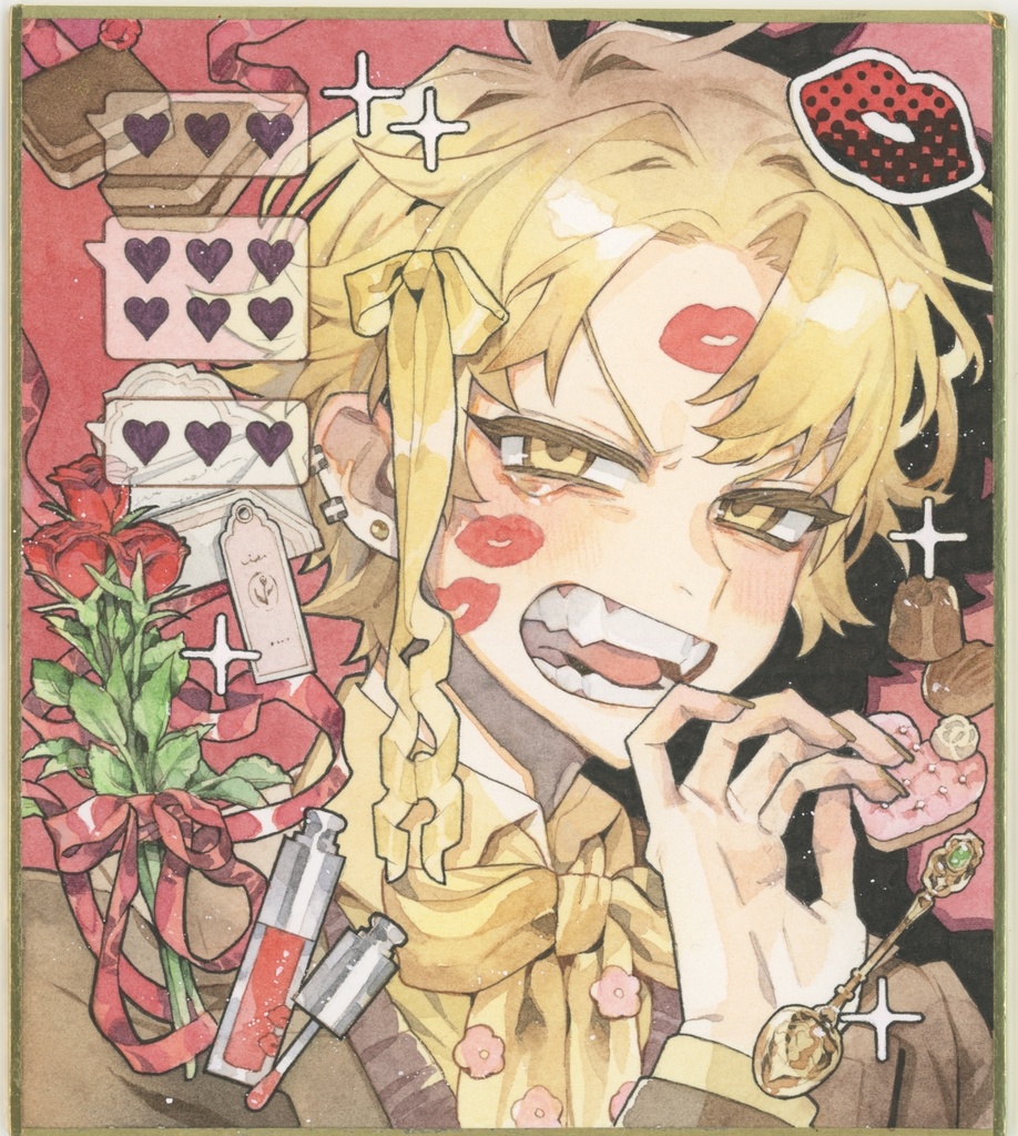 イラスト原画A 色紙