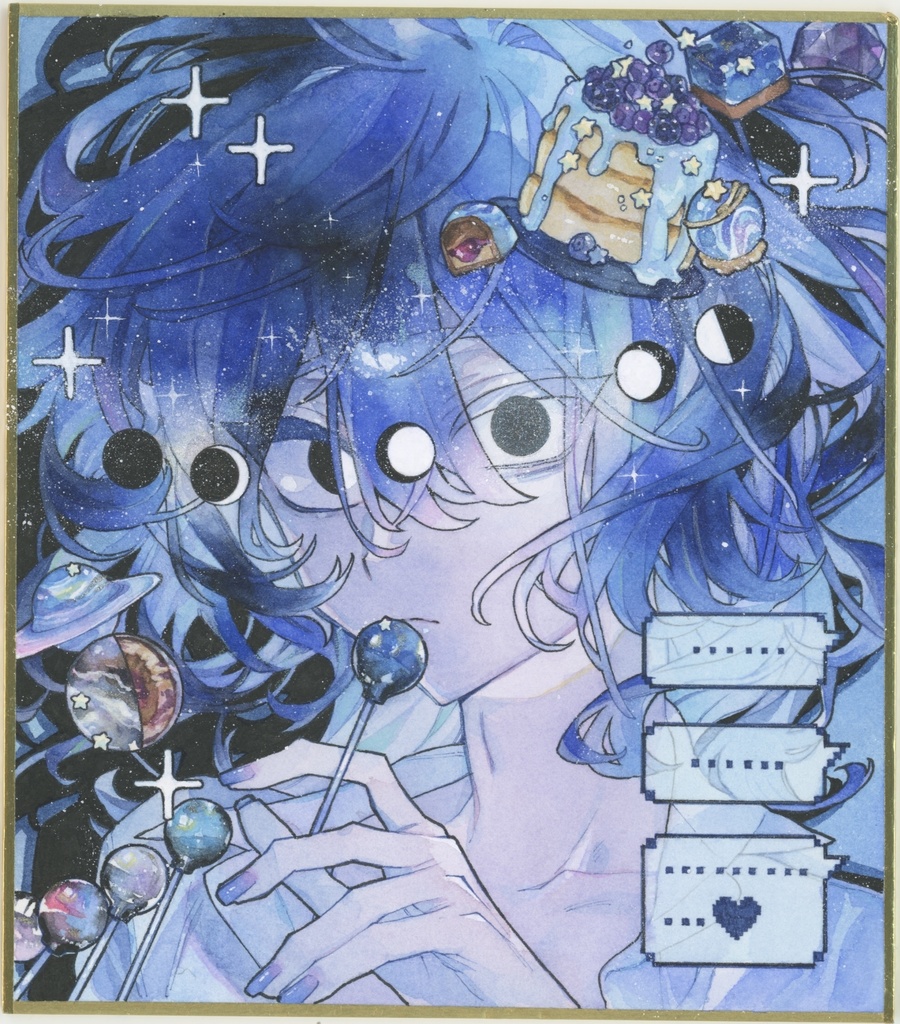 イラスト原画B 色紙