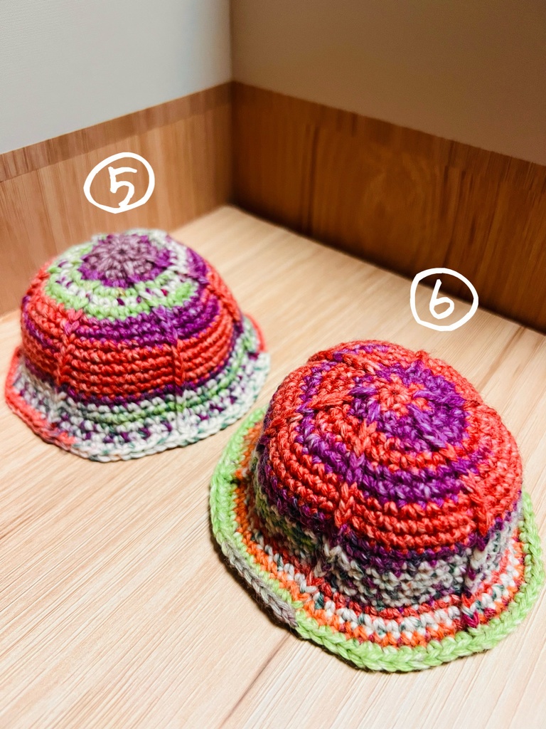 グラデーションなチューリップハット🌷③