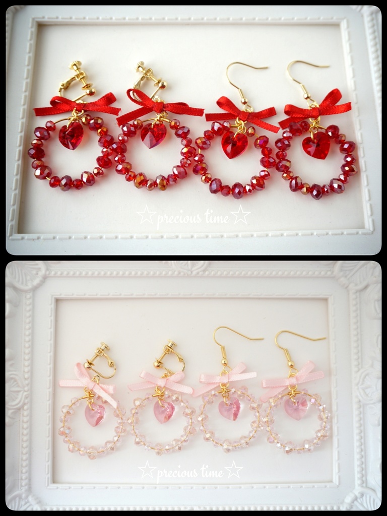 ★カラフルフープ 推しカラー イヤリング/ピアス