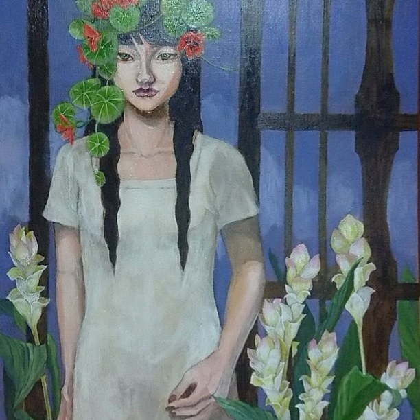 油絵原画「夏」