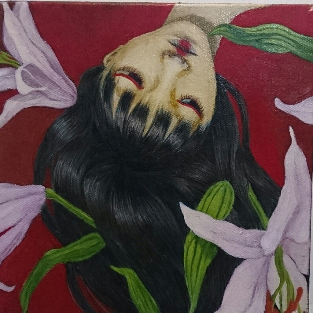 油絵原画「球根」