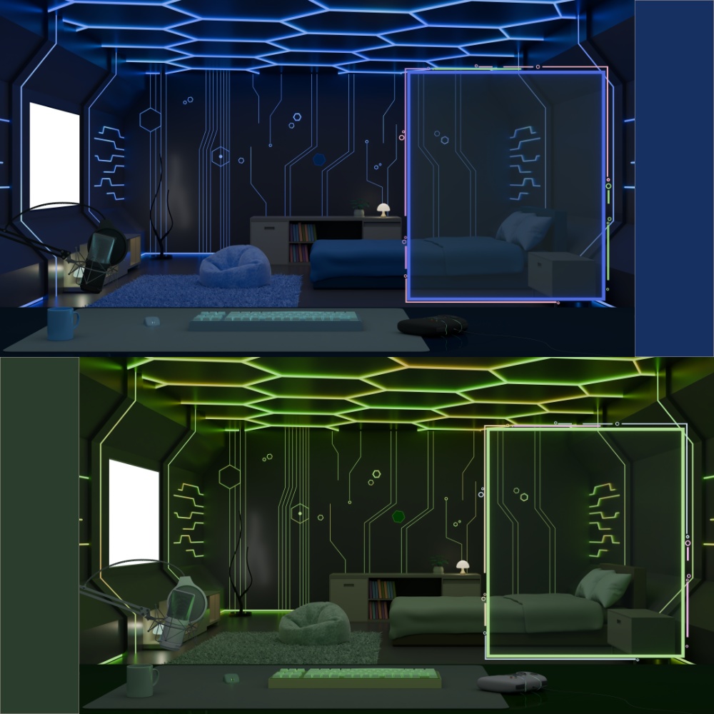 {配信背景/Vtuber Live Background} Neon_Room