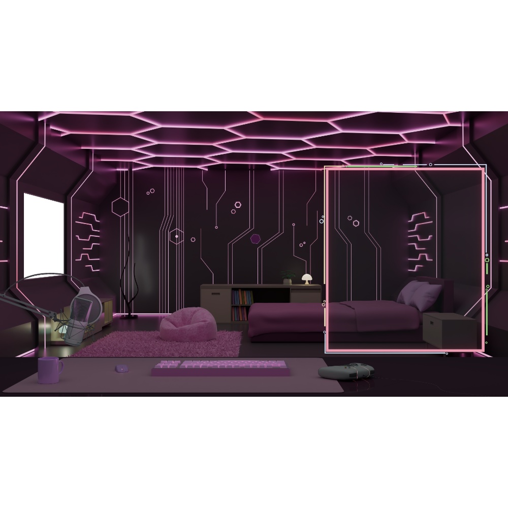 {配信背景/Vtuber Live Background} Neon_Room