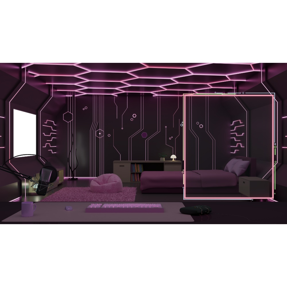 {配信背景/Vtuber Live Background} Neon_Room