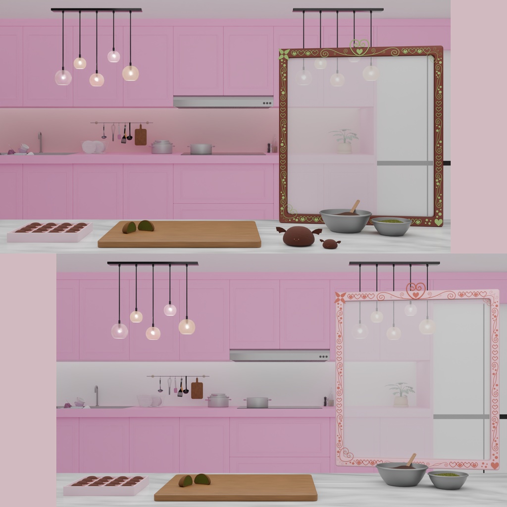 {配信背景}バレンタイン・ドゥッチョンク・キッチン 🍫💝 🧆두쫀쿠 키친🧆